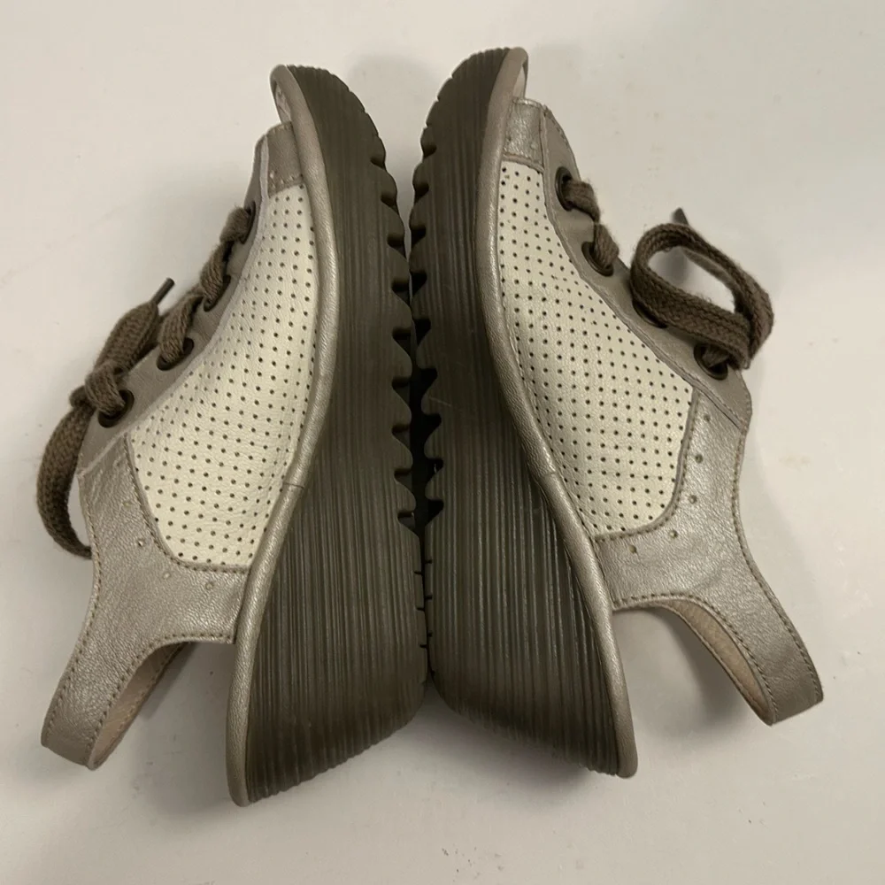 Fly London Yuta Women's Platform Wedge | Open Toe | Lace Up Sandal Size EU 39